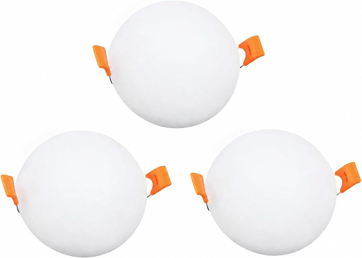سبوت LED مدمج 10 وات 3 قطع، تعتيم ثلاثي الوان