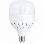 لمبة LED بيضاء بقدرة 45 وات وقاعدة E27، بغطاء مخطط وفتحات تهوية حول الجسم
