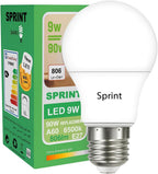 فينوس سبرينت، مجموعة ٥ لمبات LED، ٩ واط، ٨١٠ لومن، أبيض، ٦٥٠٠ كلفن، قاعدة E27